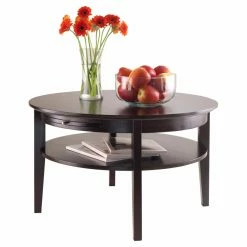 Buy 👏 Round Coffee Tables Winsome Amelia Coffee Table With Pull Out Tray 😍 -Coffee Tables Sale Store detailWI776