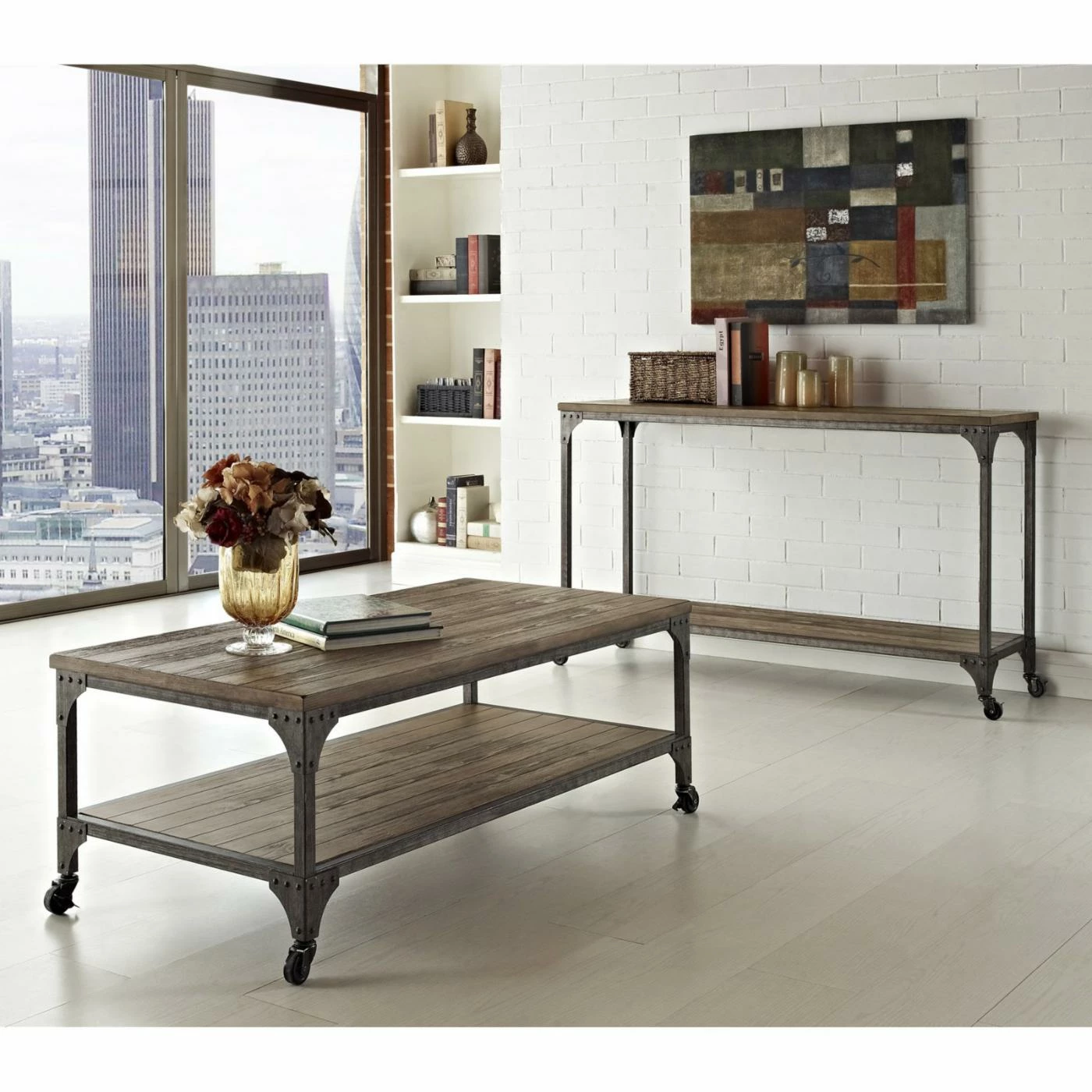 Budget ๐ฅ Ameriwood Rectangle Coffee Tables Altra Cecil Coffee Table - Rustic ๐ 4 Budget ๐ฅ Ameriwood Rectangle Coffee Tables Altra Cecil Coffee Table - Rustic ๐ - Image 2