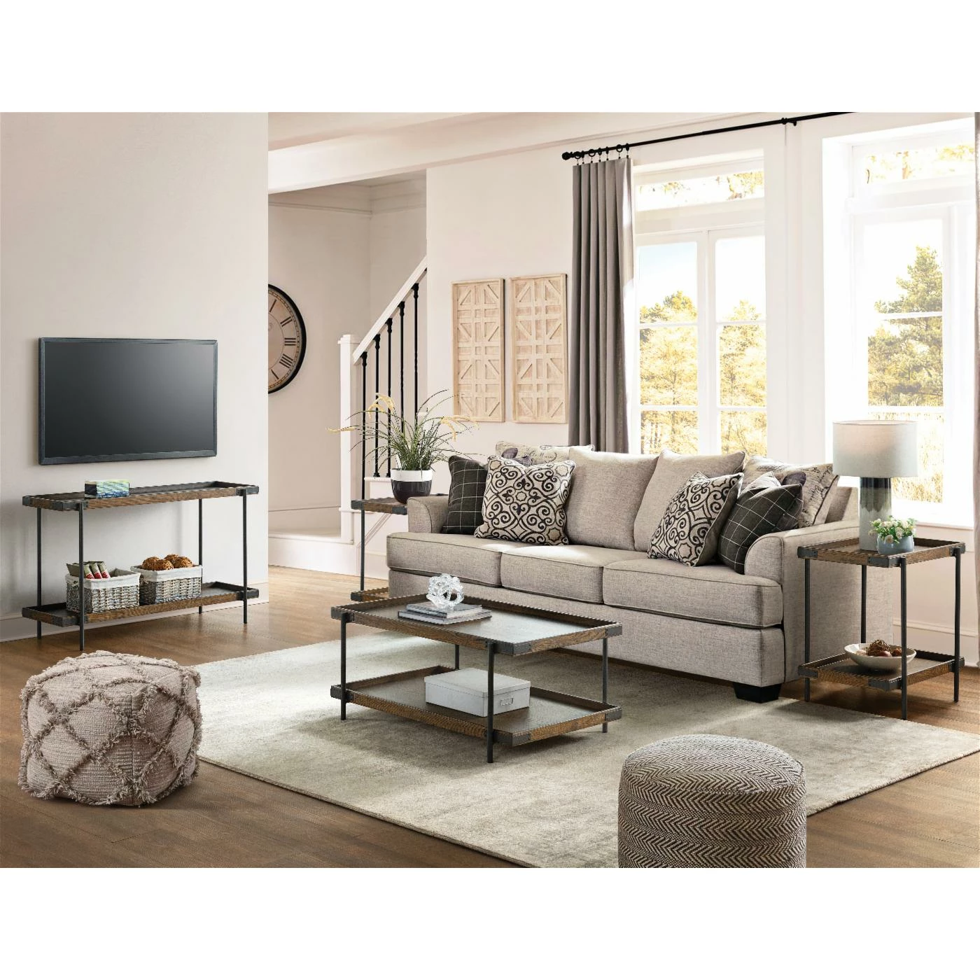 Deals ⭐ Rectangle Coffee Table Sets Alaterre Furniture Kyra Oak And Metal 4 Piece Coffee Table Set 🔔 4 Deals ⭐ Rectangle Coffee Table Sets Alaterre Furniture Kyra Oak And Metal 4 Piece Coffee Table Set 🔔 - Image 2