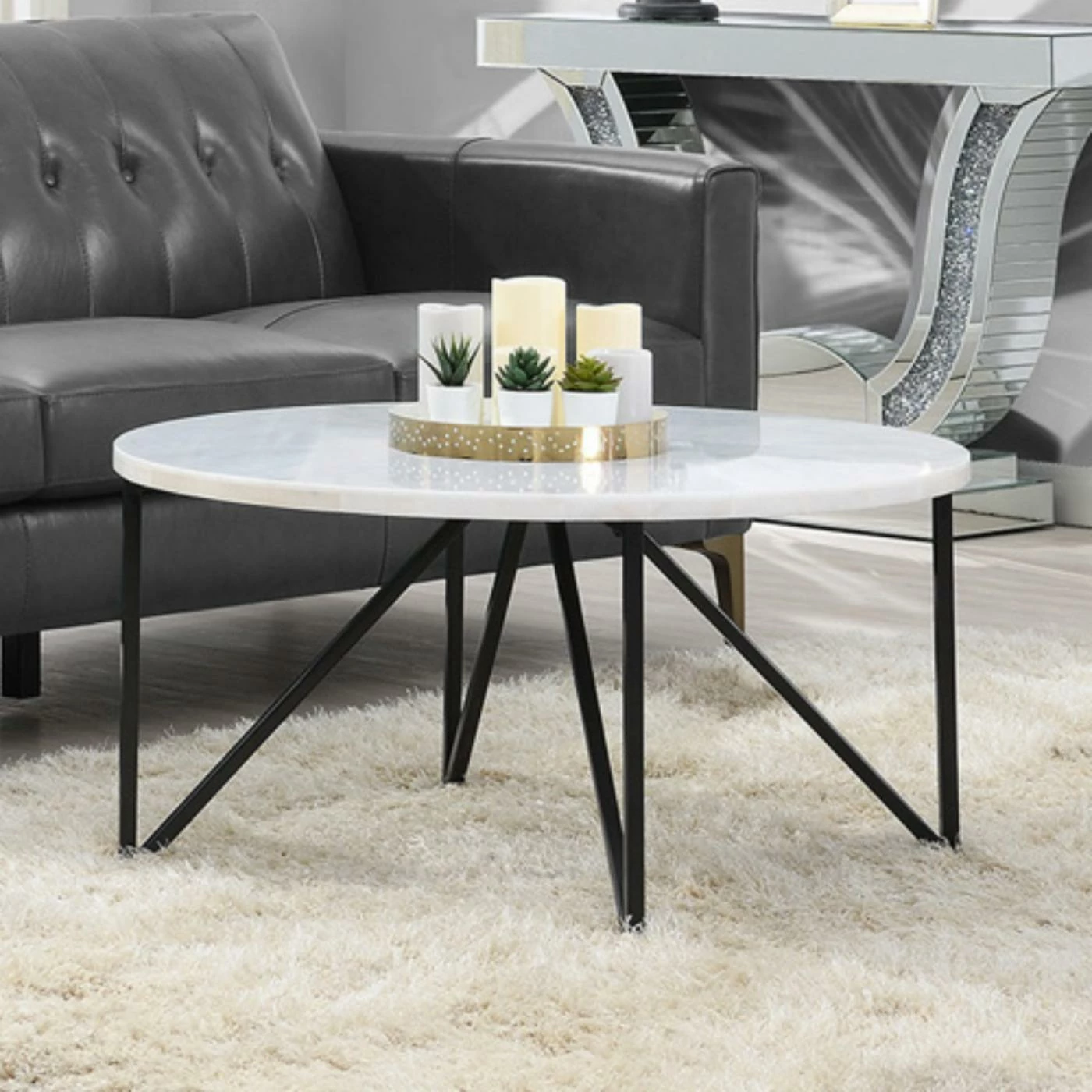 Hot Sale ๐ Round Coffee Tables Picket House Furnishings Kinsler Round Coffee Table ๐ 4 Hot Sale ๐ Round Coffee Tables Picket House Furnishings Kinsler Round Coffee Table ๐ - Image 2