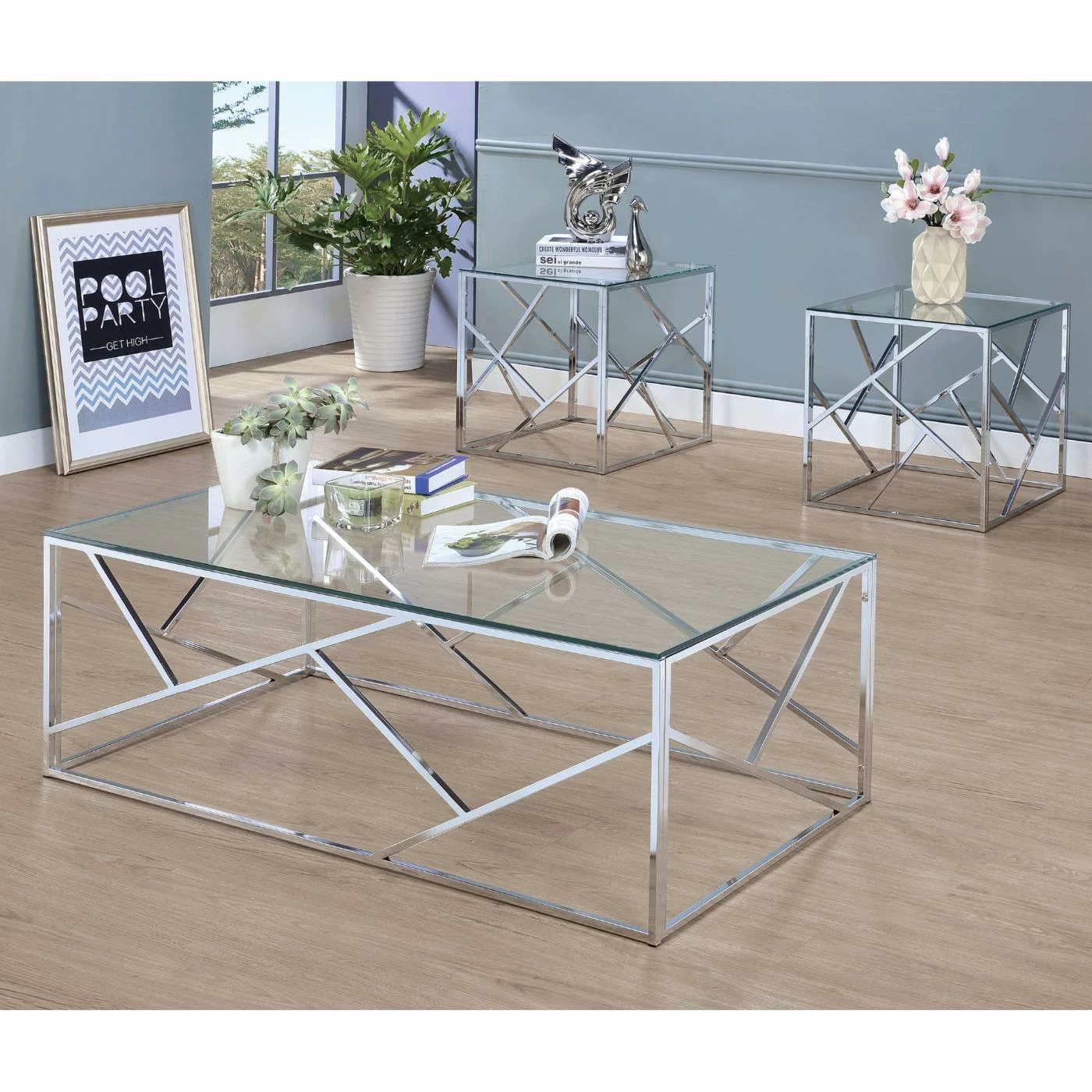 Hot Sale π Square Coffee Table Sets Furniture Of America Roth 3 Piece Coffee Table Set π₯ 4 Hot Sale π Square Coffee Table Sets Furniture Of America Roth 3 Piece Coffee Table Set π₯ - Image 2