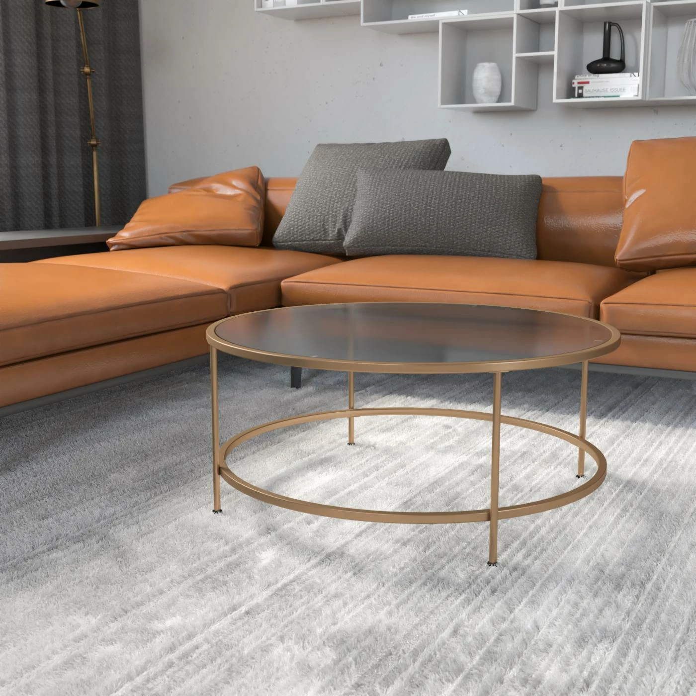 Buy 🌟 Round Coffee Tables Flash Furniture Astoria Glass Coffee Table ✔️ 4 Buy 🌟 Round Coffee Tables Flash Furniture Astoria Glass Coffee Table ✔️ - Image 2