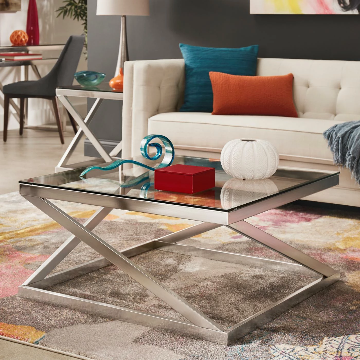 Best Sale π₯ Square Coffee Tables Weston Home Erika Coffee Table π 4 Best Sale π₯ Square Coffee Tables Weston Home Erika Coffee Table π - Image 2