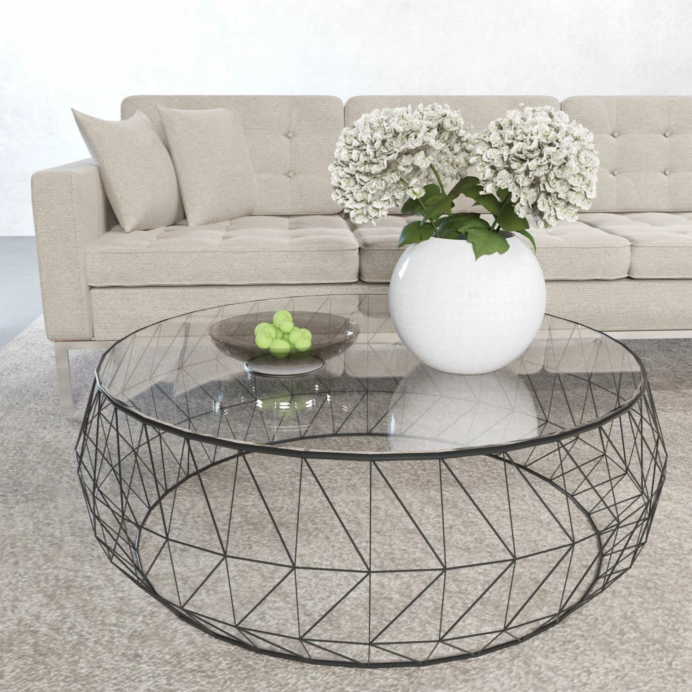 Deals ❤️ Round Coffee Tables LeisureMod Malibu Modern Round Glass Top Coffee Table With Chrome Base ✔️ 4 Deals ❤️ Round Coffee Tables LeisureMod Malibu Modern Round Glass Top Coffee Table With Chrome Base ✔️ - Image 2