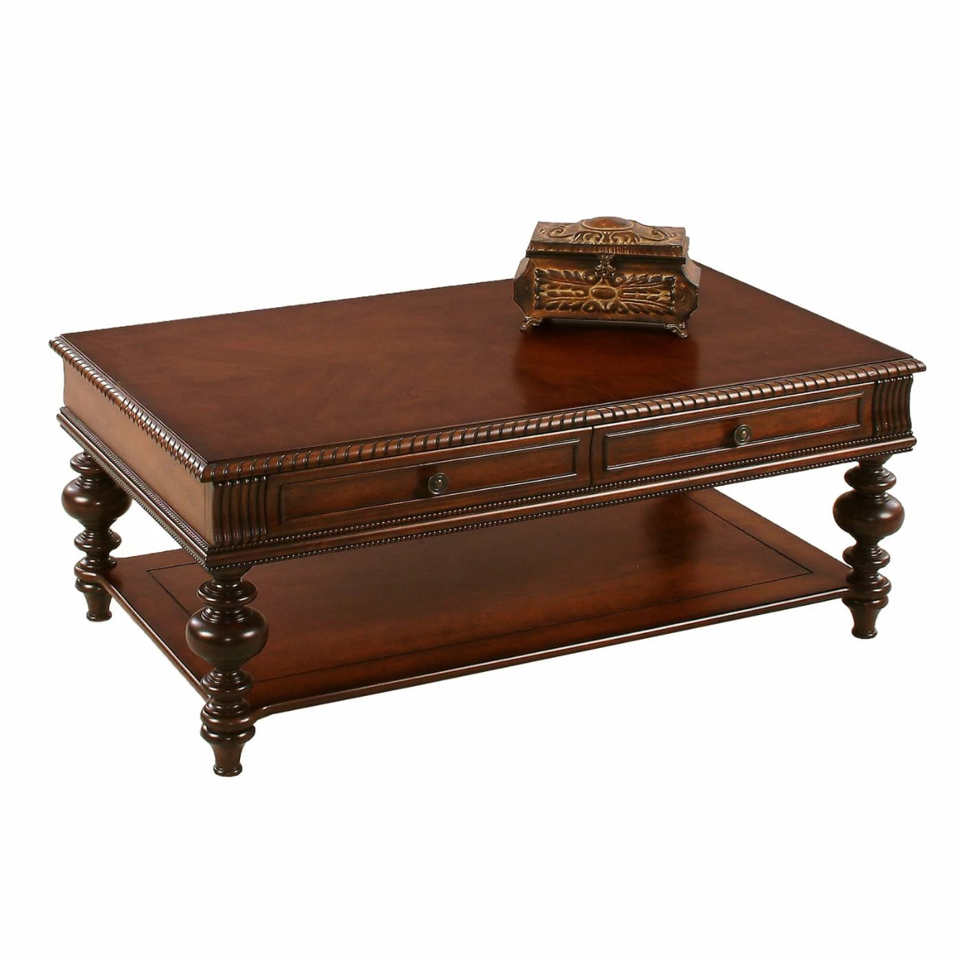 Deals 🥰 Rectangle Coffee Tables Progressive Furniture Rectangular Castered Cocktail Table - Heritage Cherry 😀 4 Deals 🥰 Rectangle Coffee Tables Progressive Furniture Rectangular Castered Cocktail Table - Heritage Cherry 😀 - Image 2