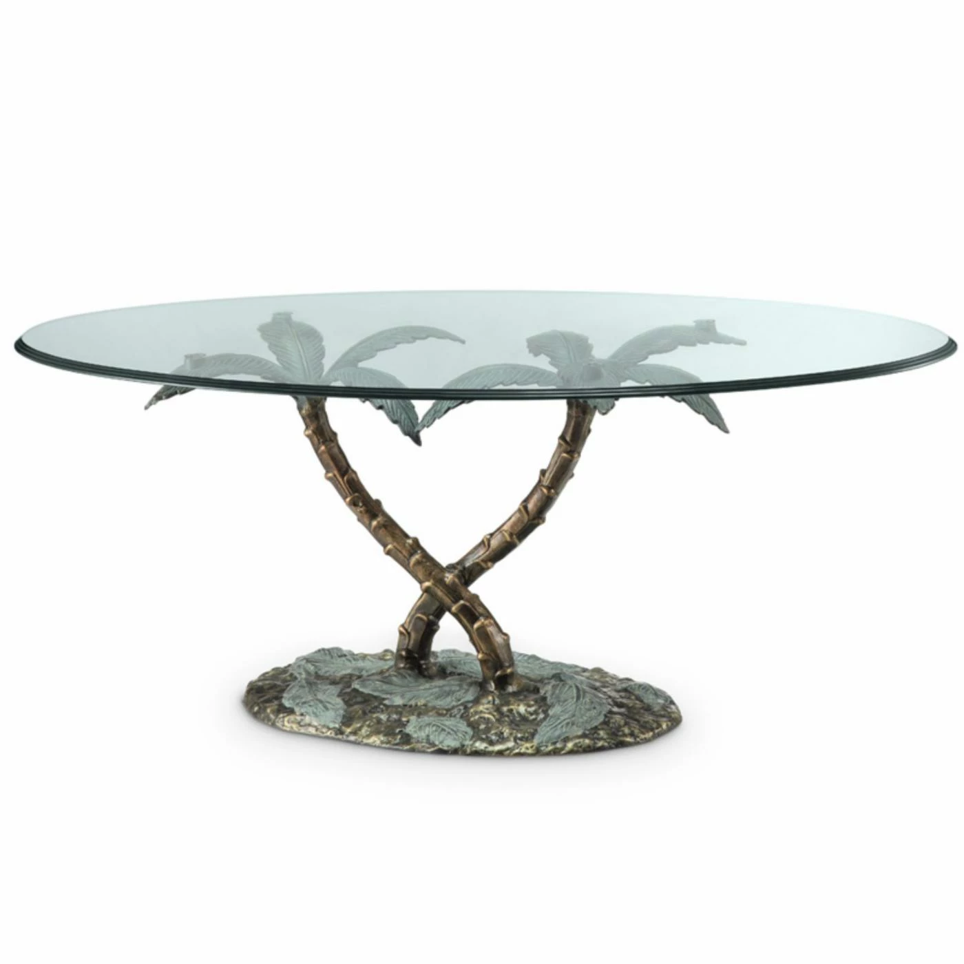 Discount 🔥 Oval Coffee Tables San Pacific International Palm Tree Coffee Table 🌟 4 Discount 🔥 Oval Coffee Tables San Pacific International Palm Tree Coffee Table 🌟 - Image 2