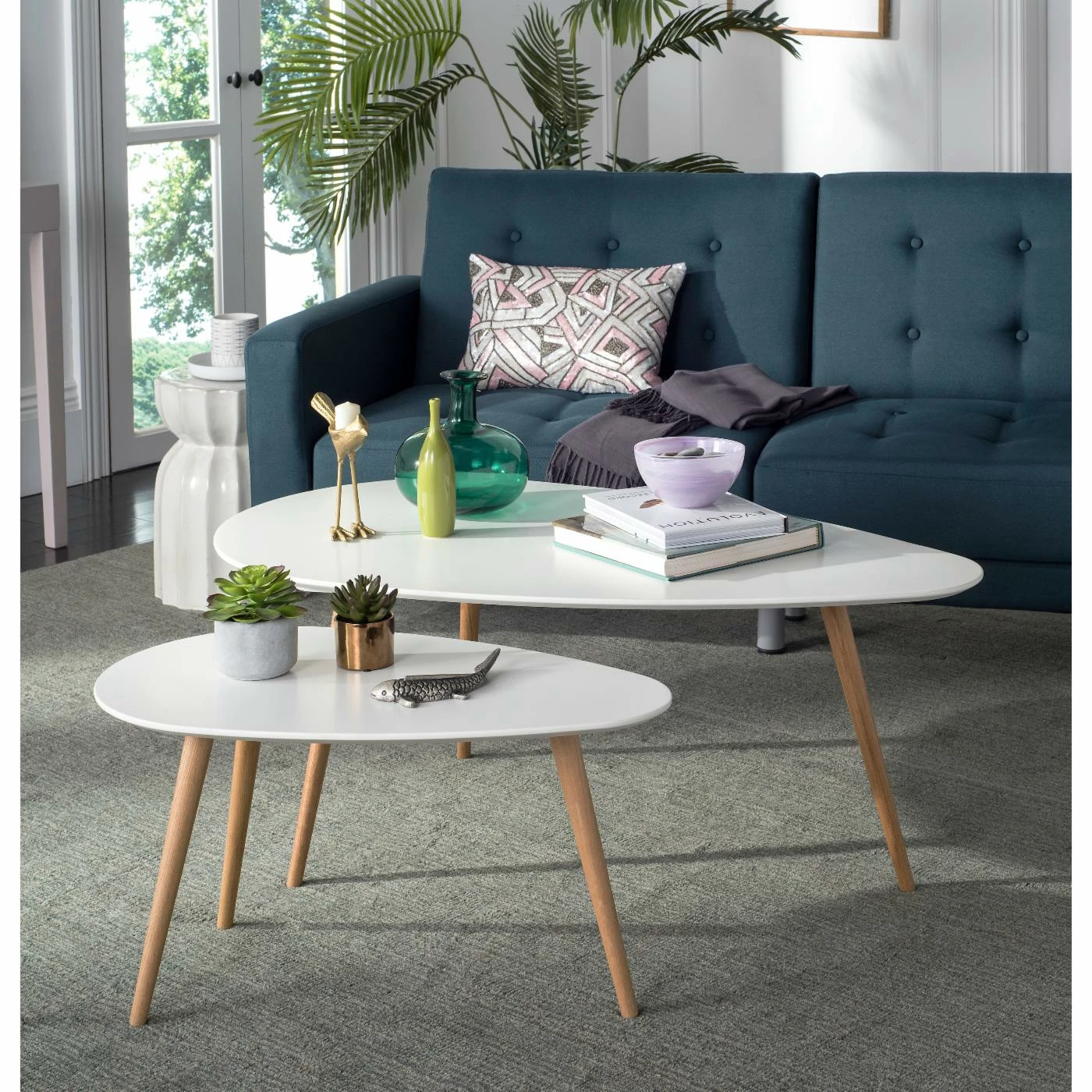 Best deal ๐ฅฐ Other Shapes - Coffee Tables HN Home Upjohn Mid-Century Modern Spilt Coffee Table ๐ 4 Best deal ๐ฅฐ Other Shapes - Coffee Tables HN Home Upjohn Mid-Century Modern Spilt Coffee Table ๐ - Image 2