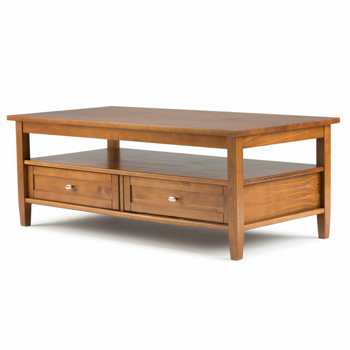 Best Sale 🔔 Brooklyn & Max Rectangle Coffee Tables Brooklyn + Max Lexington Rustic Pine Wood Coffee Table ⭐ 4 Best Sale 🔔 Brooklyn & Max Rectangle Coffee Tables Brooklyn + Max Lexington Rustic Pine Wood Coffee Table ⭐ - Image 2
