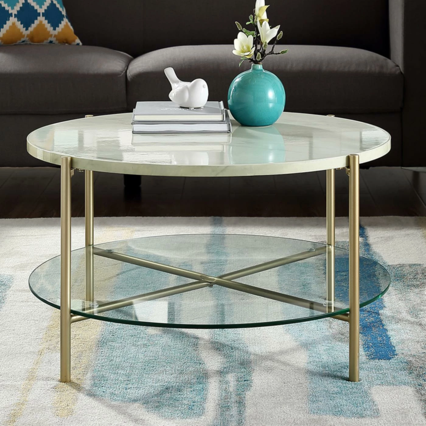 Cheap 🌟 Round Coffee Tables Manor Park Mid-Century Modern Round Coffee Table 💯 4 Cheap 🌟 Round Coffee Tables Manor Park Mid-Century Modern Round Coffee Table 💯 - Image 2