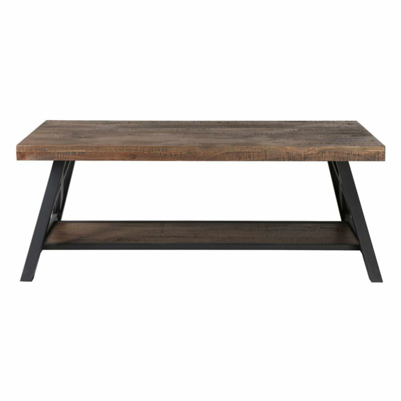 Best Sale 🎁 Rectangle Coffee Tables !nspire Rustic Modern 2 Tier Pine Veneer And Metal Coffee Table 🥰 4 Best Sale 🎁 Rectangle Coffee Tables !nspire Rustic Modern 2 Tier Pine Veneer And Metal Coffee Table 🥰 - Image 2