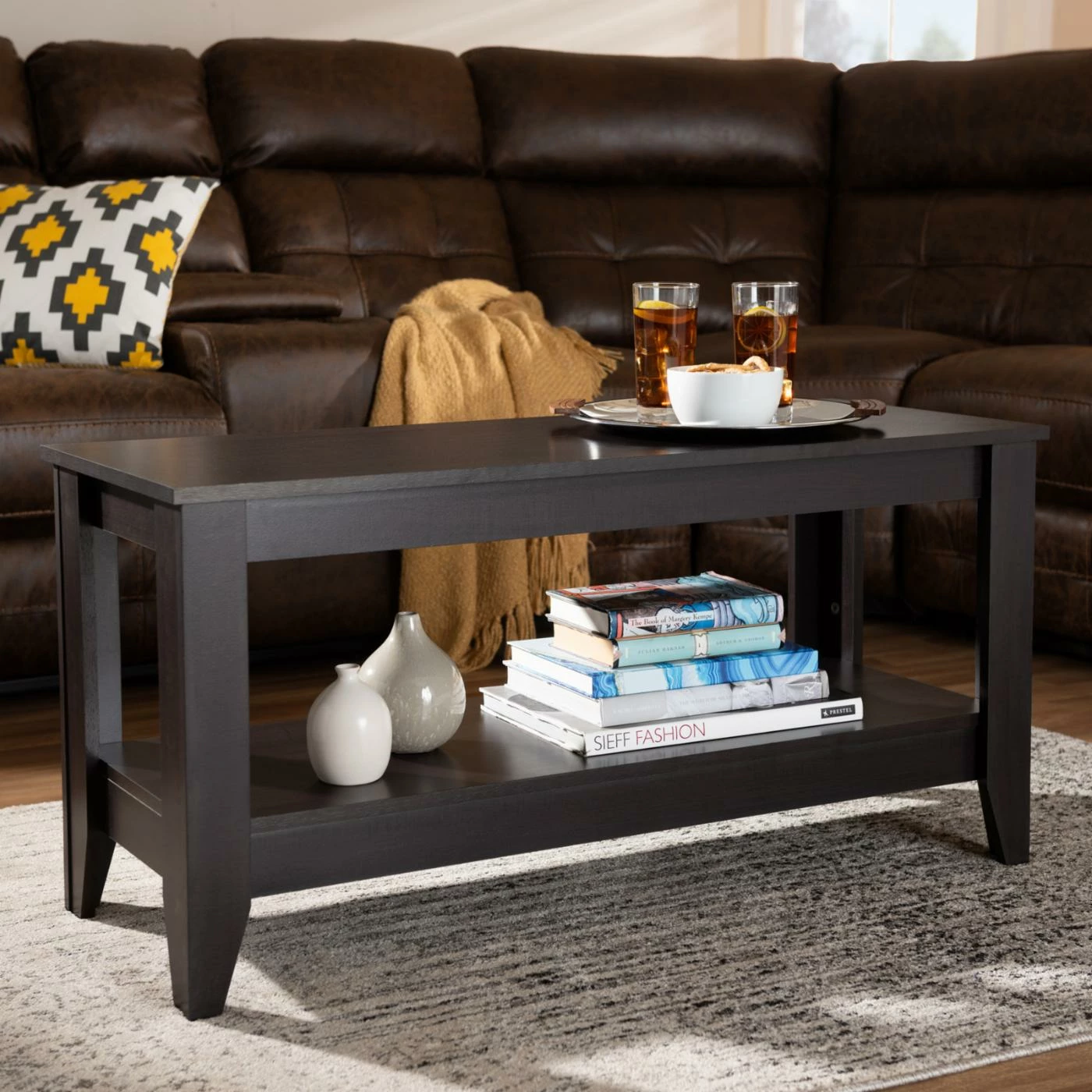 Buy ✨ Rectangle Coffee Tables Baxton Studio Elada Modern / Contemporary Wood Coffee Table 🛒 4 Buy ✨ Rectangle Coffee Tables Baxton Studio Elada Modern / Contemporary Wood Coffee Table 🛒 - Image 2