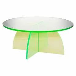 Buy 💯 A & B Home Round Coffee Tables A & B Home Callie Acrylic Coffee Table 💯