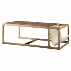 Discount 🤩 Rectangle Coffee Tables Acme Furniture Genevieve Leather Top Coffee Table 💯