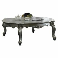 Promo ⌛ Other Shapes - Coffee Tables Acme Furniture Picardy Antique Platinum Coffee Table ✔️