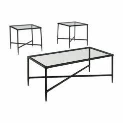 Hot Sale ⭐ Square Coffee Table Sets Signature Design By Ashley Augeron 3 Piece Coffee Table Set 🎉