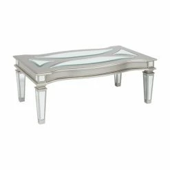 Flash Sale 😀 Rectangle Coffee Tables Signature Design By Ashley Tessani Glam Coffee Table ✨