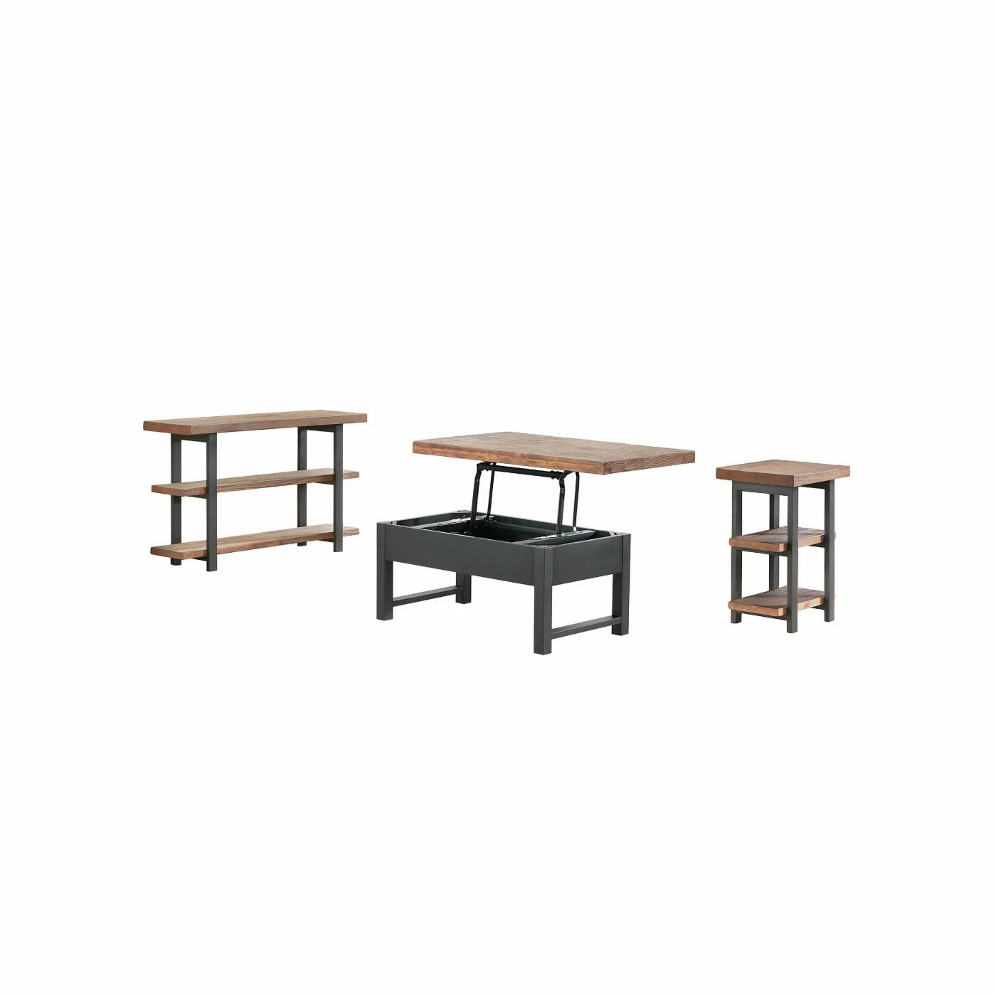 Promo ✔️ Rectangle Coffee Table Sets Alaterre Furniture Pomona 4-Piece Living Room Table Set 🥰 3 Promo ✔️ Rectangle Coffee Table Sets Alaterre Furniture Pomona 4-Piece Living Room Table Set 🥰
