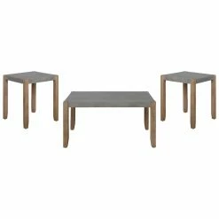 Promo ๐ Rectangle Coffee Table Sets Alaterre Furniture Newport Faux Concrete 2 Piece Coffee Table Set ๐