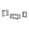 Buy 🔔 Rectangle Coffee Table Sets Alaterre Furniture Coventry Coffee Table With Drawer, End Table And Console Table - Gray 🎉 -Coffee Tables Sale Store masterASR9897