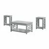Buy 🔥 Rectangle Coffee Table Sets Alaterre Furniture Coventry Coffee Table And Two End Tables With Trays - Gray ⌛ -Coffee Tables Sale Store masterASR9899