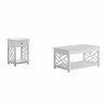 Promo 🔥 Rectangle Coffee Table Sets Alaterre Furniture Coventry 2 Piece Coffee Table Set - White 🔥 -Coffee Tables Sale Store masterASR9904
