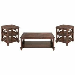Best deal 👍 Rectangle Coffee Table Sets Alaterre Furniture Stockbridge 3-Piece Wood Living Room Set 🛒