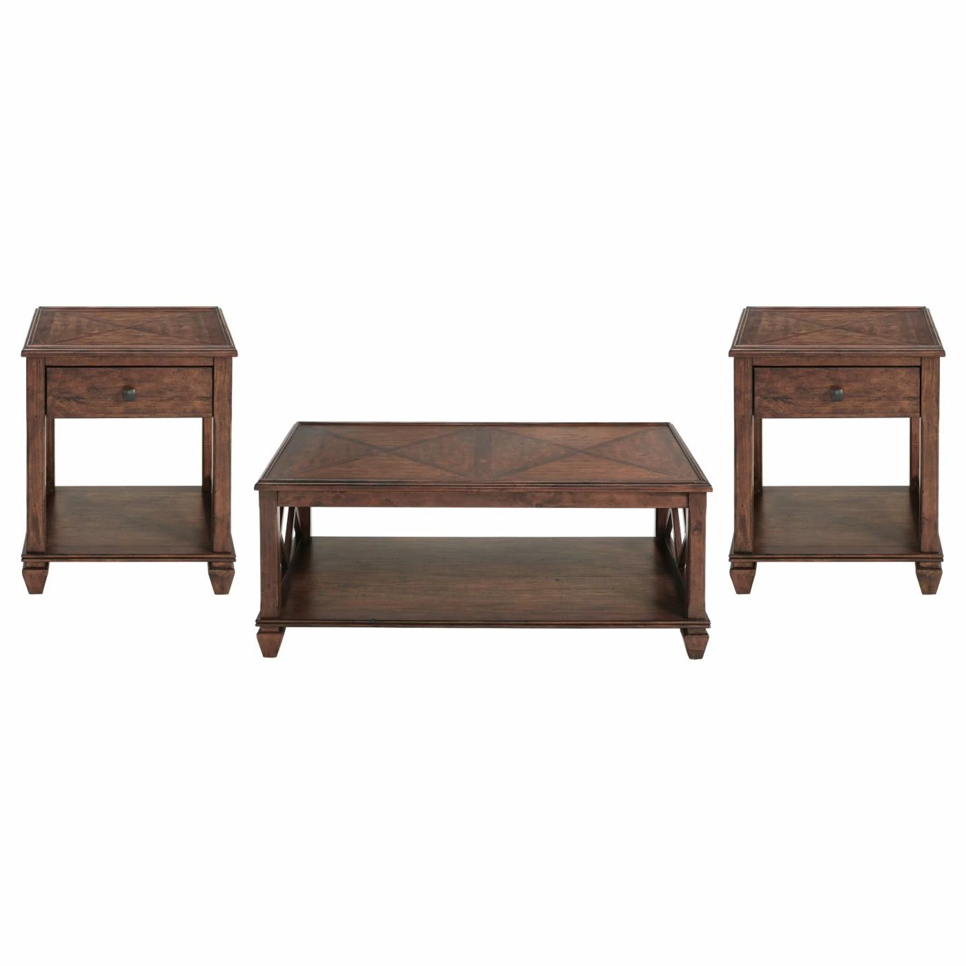 Brand new ๐ Rectangle Coffee Table Sets Alaterre Furniture Stockbridge 3-Piece Wood Living Room Set ๐ 3 Brand new ๐ Rectangle Coffee Table Sets Alaterre Furniture Stockbridge 3-Piece Wood Living Room Set ๐