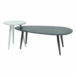 Outlet 🎁 Other Shapes - Coffee Table Sets Francodim Fusion Low Coffee And End Table Set ✔️