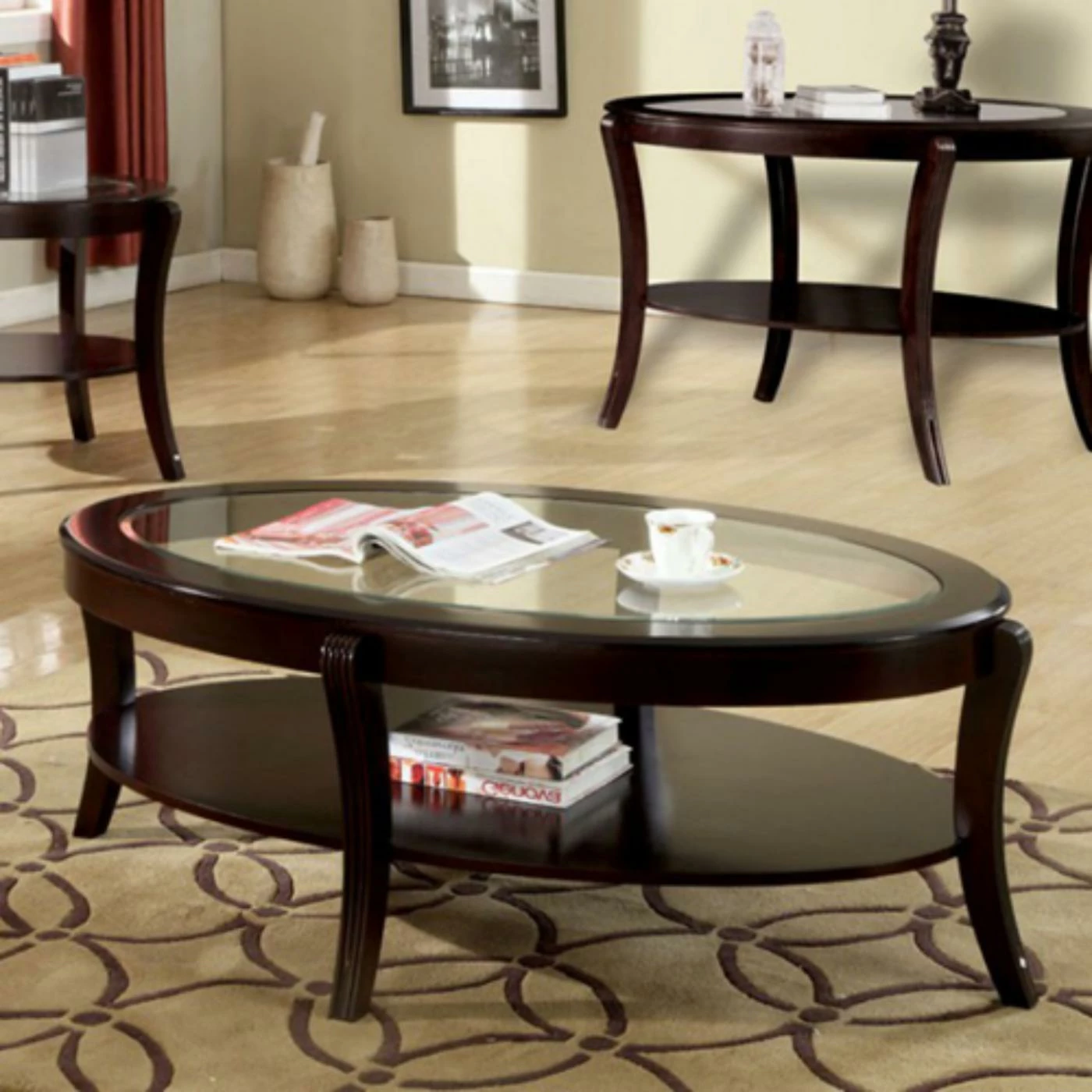 Outlet π Oval Coffee Tables Benzara Finley Oval Coffee Table π― 3 Outlet π Oval Coffee Tables Benzara Finley Oval Coffee Table π―