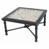 Hot Sale 🌟 Square Coffee Tables Benzara Antiquely Prepared Arabesque Square Cocktail Table ⭐ -Coffee Tables Sale Store masterBENZ7894