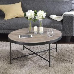 Cheapest 🧨 Round Coffee Tables Benzara Charming Round Coffee Table ⌛