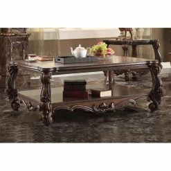 Hot Sale ๐ Rectangle Coffee Tables Benzara Majestic Rectangular Coffee Table With Shelf โญ