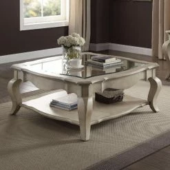 Top 10 ✔️ Square Coffee Tables Benzara Charming Square Glass Top Coffee Table 😉