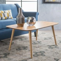 Cheapest 🔥 Best Selling Home Rectangle Coffee Tables Cilla Natural Wood Coffee Table 🌟