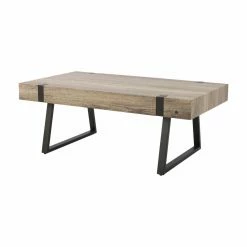 Coupon ⭐ Rectangle Coffee Tables HN Home Lake View Modern Farmhouse Rectangular Coffee Table 🤩