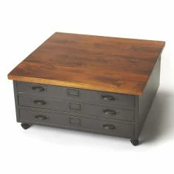 Outlet ⌛ Butler Specialty Rectangle Coffee Tables Butler Galvin Cocktail Table With 3 Drawers ⭐