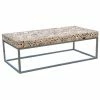 Best Pirce 😍 Rectangle Coffee Tables Chic Teak Teak Coffee Table With Stainless Base 😀 -Coffee Tables Sale Store masterCHIT165