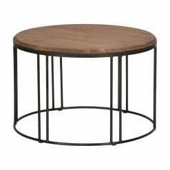 Best deal 🎉 Round Coffee Tables Kosas Home Baron Reclaimed Pine Coffee Table 👏