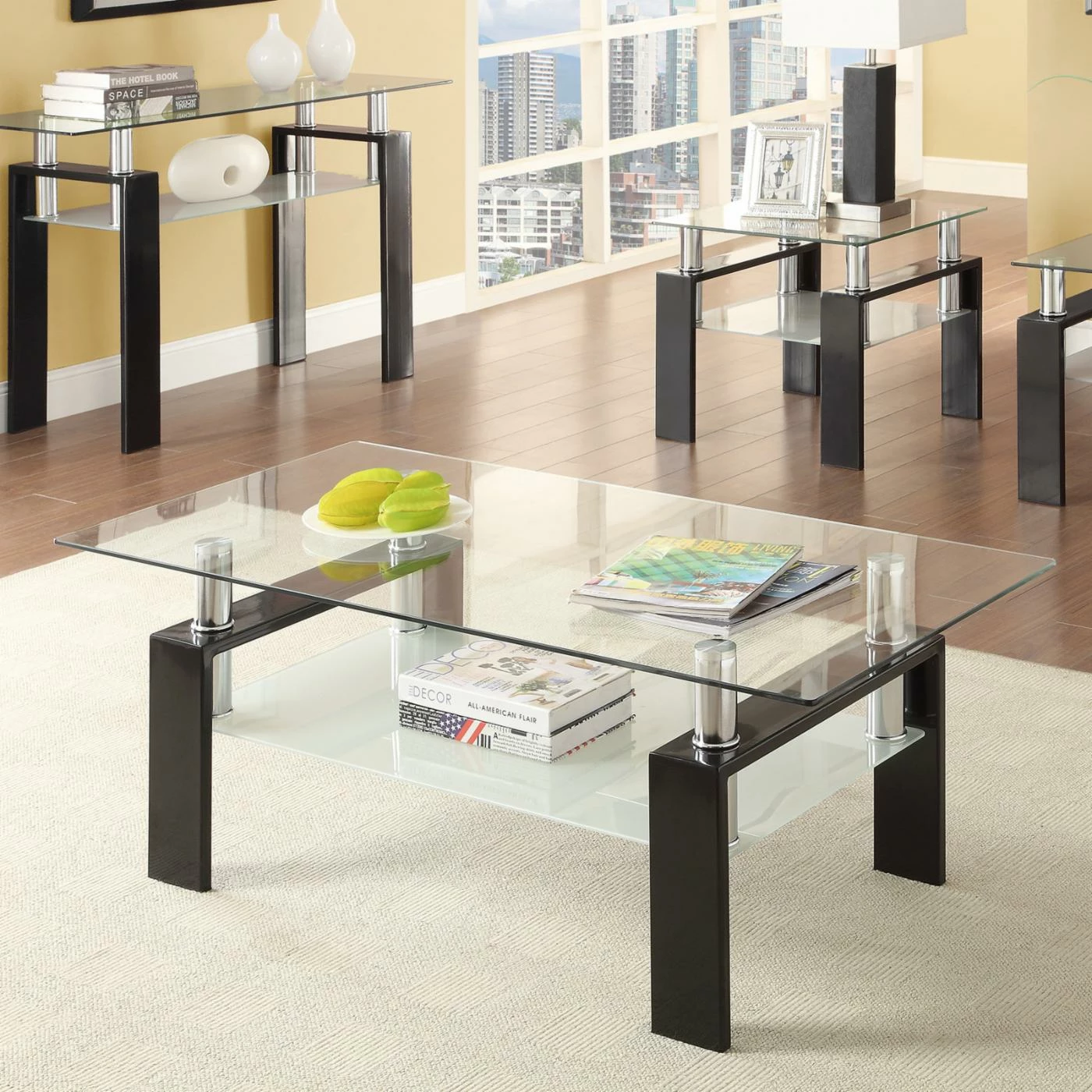 Coupon 𤩠Rectangle Coffee Tables Coaster Furniture Glass Top Coffee Table With Shelf - Chrome ā¤ļø 3 Coupon 𤩠Rectangle Coffee Tables Coaster Furniture Glass Top Coffee Table With Shelf - Chrome ā¤ļø
