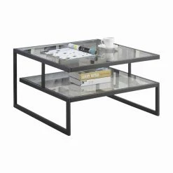 Cheapest 💯 Square Coffee Tables Convenience Concepts Royal Crest Stripes Coffee Table ❤️