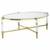 Discount 🌟 Oval Coffee Tables Chintaly Denali Oval Cocktail Table 😍 -Coffee Tables Sale Store masterCTY2426