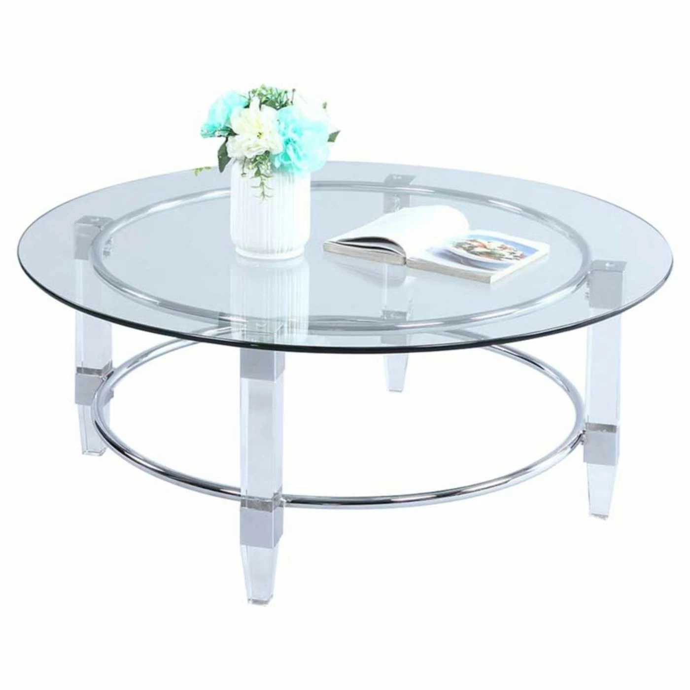 Best deal ⭐ Round Coffee Tables Chintaly 4038 Cocktail Table 🥰 3 Best deal ⭐ Round Coffee Tables Chintaly 4038 Cocktail Table 🥰