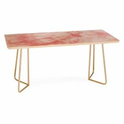 Flash Sale ๐ฏ Rectangle Coffee Tables Deny Designs Amy Sia Tie Dye 3 Pink Coffee Table ๐