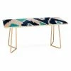 Flash Sale 💯 Rectangle Coffee Tables Deny Designs Natalie Baca Malibu Blue Ikat Coffee Table 💯 -Coffee Tables Sale Store masterDENY2433
