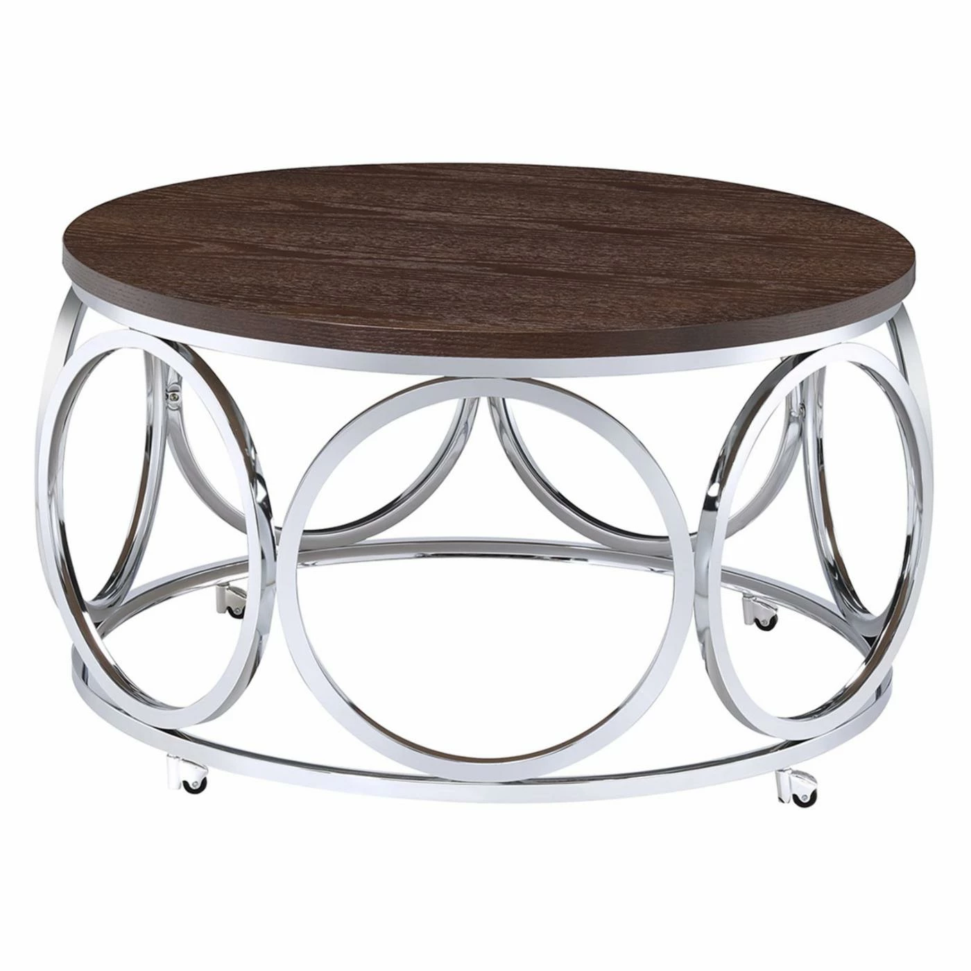 Hot Sale 😀 Round Coffee Tables Picket House Furnishings Jayme Round Coffee Table With Casters 🎉 3 Hot Sale 😀 Round Coffee Tables Picket House Furnishings Jayme Round Coffee Table With Casters 🎉