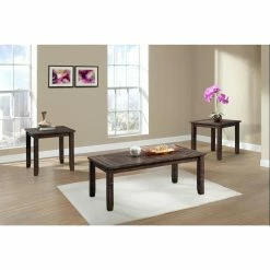 Best reviews of 👏 Square Coffee Table Sets Picket House Furnishings Flynn 3 Piece Occasional Table Set 🔥
