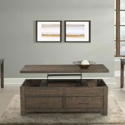 Buy ⭐ Rectangle Coffee Tables Picket House Furnishings Dex Lift Top Coffee Table ✨