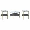 Cheapest 🌟 Round Coffee Table Sets Picket House Furnishings Blaine 3 Piece Occasional Table Set 🥰 -Coffee Tables Sale Store masterELET996