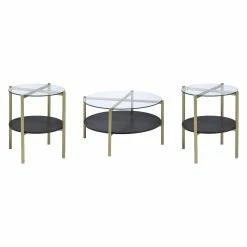 Cheapest ๐ Round Coffee Table Sets Picket House Furnishings Blaine 3 Piece Occasional Table Set ๐ฅฐ