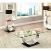 Brand new 🔥 Rectangle Coffee Table Sets Furniture Of America Meryl U-Shaped Base 2 Piece Coffee Table Set 😀 -Coffee Tables Sale Store masterENLB2724